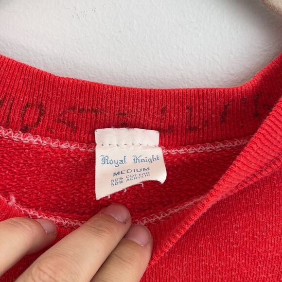 Vintage 80’s 90’s hand painted balloon Katie crewneck sweatshirt sz M - Picture 4 of 6